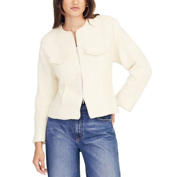 Derek Lam 10 Crosby WomensPrewett Zip Front Wool-Blend Jacket